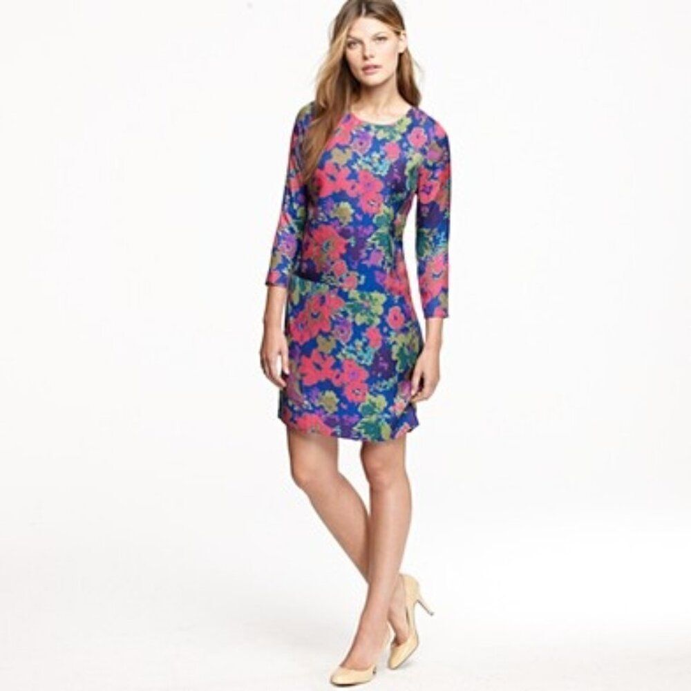 J. Crew Jules Silk Dress Sz 0
